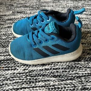 Adidas Running Kids Lite‎ Race sneakers royal blue/black size 5C narrow fit